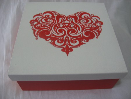 Caixa Coração Gótico